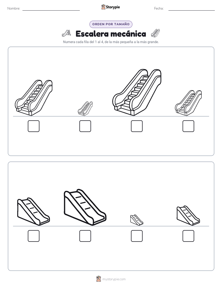 Orden de Tamaños