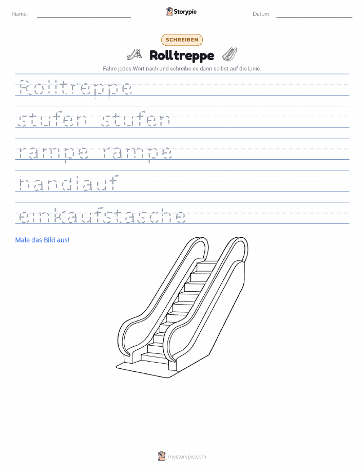 Schreibübung
