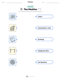 Fax Machine printable worksheet preview
