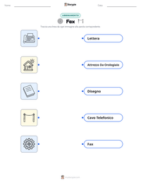 Anteprima della scheda stampabile di Fax