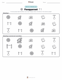 Faxapparaat afdrukbare werkblad voorbeeld