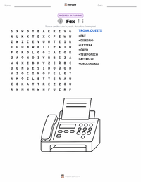 Anteprima della scheda stampabile di Fax