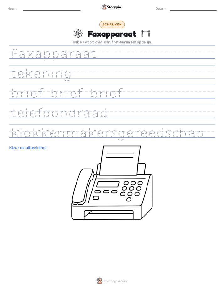 Schrijf Oefening