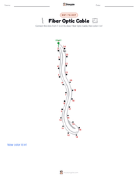 Fiber Optic Cable printable worksheet preview