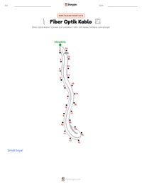 Fiber Optik Kablo yazdırılabilir çalışma sayfası önizlemesi