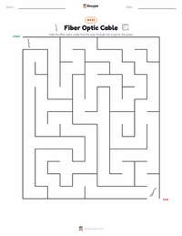 Fiber Optic Cable printable worksheet preview