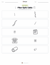 Fiber Optic Cable printable worksheet preview