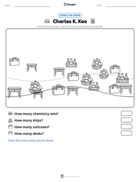Charles K. Kao printable worksheet preview