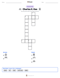 Charles K. Kao printable worksheet preview