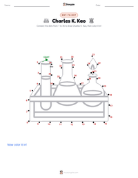 Charles K. Kao printable worksheet preview