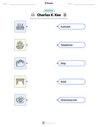 Charles K. Kao printable worksheet preview