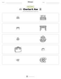 Charles K. Kao printable worksheet preview