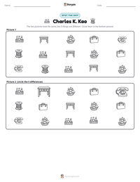 Charles K. Kao printable worksheet preview