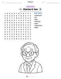 Charles K. Kao printable worksheet preview