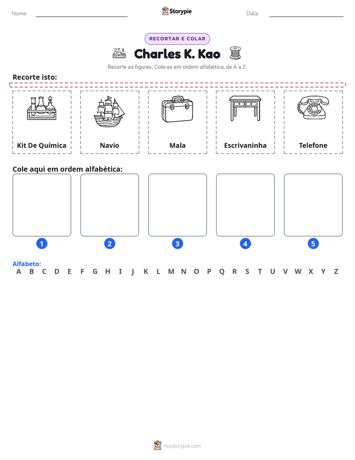 Recortar & Colar Alfabeto