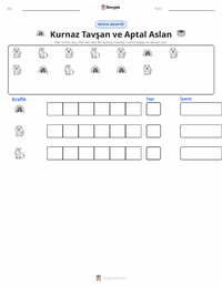 Zeki Tavşan ve Aptal Aslan - Hint yazdırılabilir çalışma sayfası önizlemesi