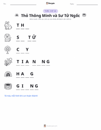 Xem trước tài liệu in sẵn Thỏ Thông Minh và Sư Tử Ngốc Nghếch - Ấn Độ