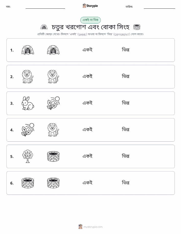 একই বা ভিন্ন