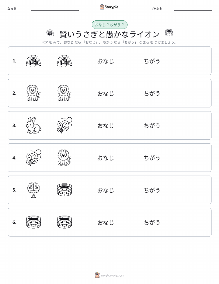 同じか違うか