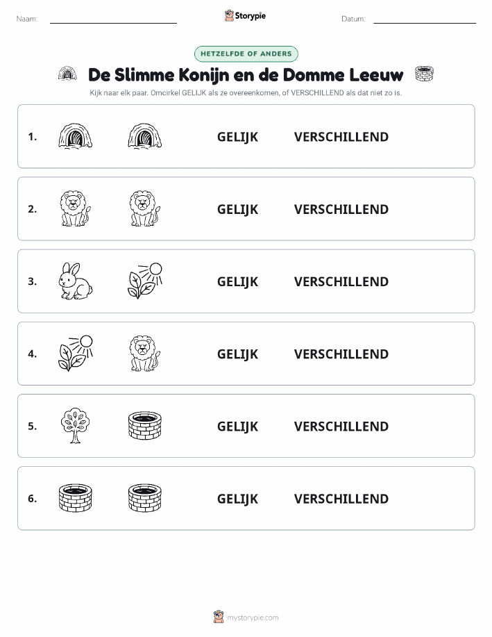 Zelfde of Verschillend