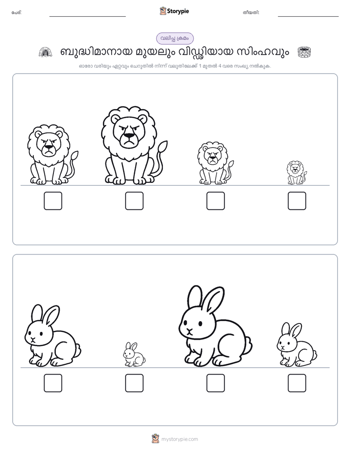 വലുപ്പം ക്രമം