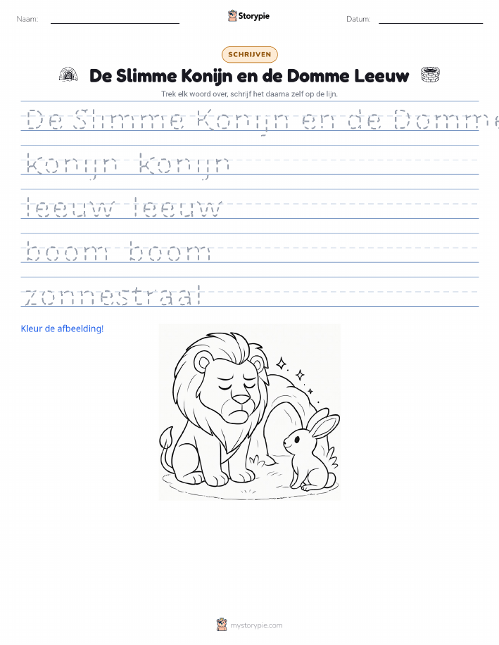 Schrijf Oefening
