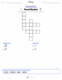 Feuerlöscher druckbare Arbeitsblatt Vorschau