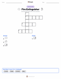 Fire Extinguisher printable worksheet preview