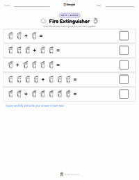 Fire Extinguisher printable worksheet preview
