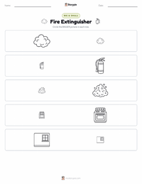 Fire Extinguisher printable worksheet preview