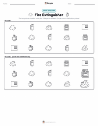 Fire Extinguisher printable worksheet preview