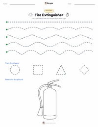 Fire Extinguisher printable worksheet preview