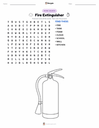 Fire Extinguisher printable worksheet preview