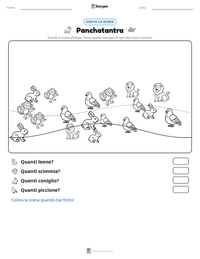 Anteprima della scheda stampabile di Panchatantra