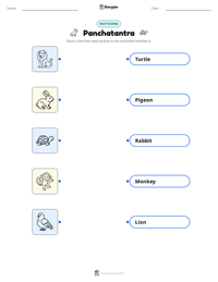 Panchatantra printable worksheet preview