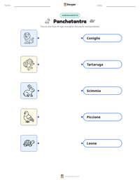 Anteprima della scheda stampabile di Panchatantra