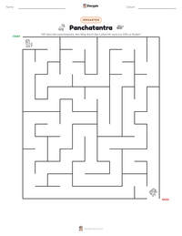 Panchatantra druckbare Arbeitsblatt Vorschau