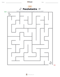 Panchatantra printable worksheet preview