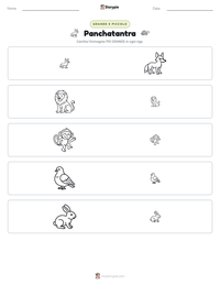 Anteprima della scheda stampabile di Panchatantra