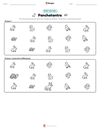 Panchatantra printable worksheet preview