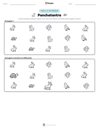 Anteprima della scheda stampabile di Panchatantra