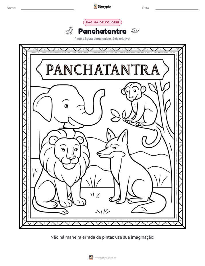 Página para colorir