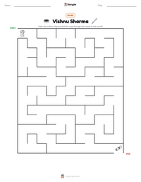 Vishnu Sharma printable worksheet preview