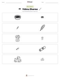 Vishnu Sharma printable worksheet preview