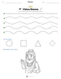Aperçu de la feuille de travail imprimable Vishnu Sharma