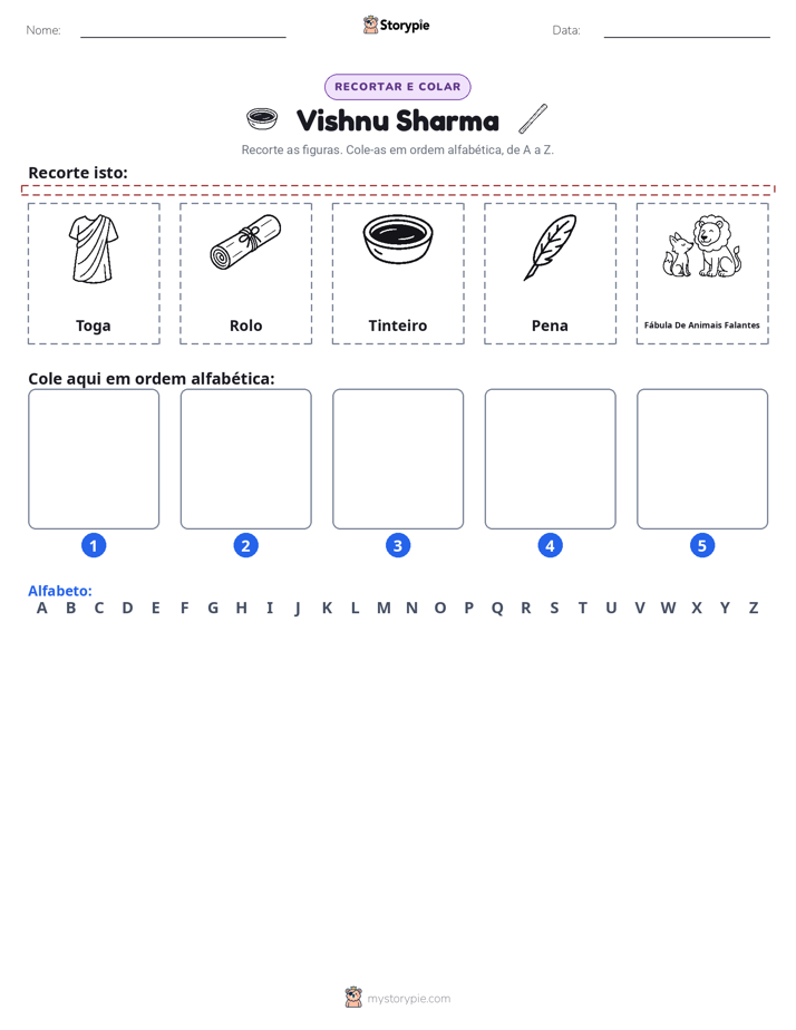 Recortar & Colar Alfabeto