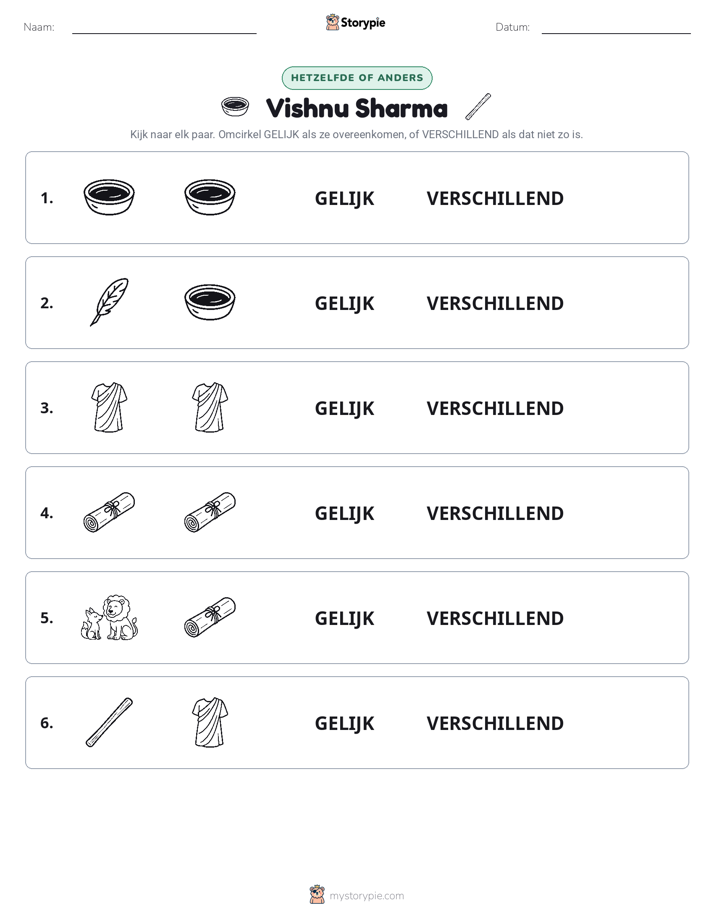 Zelfde of Verschillend