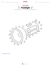 Flashlight printable worksheet preview