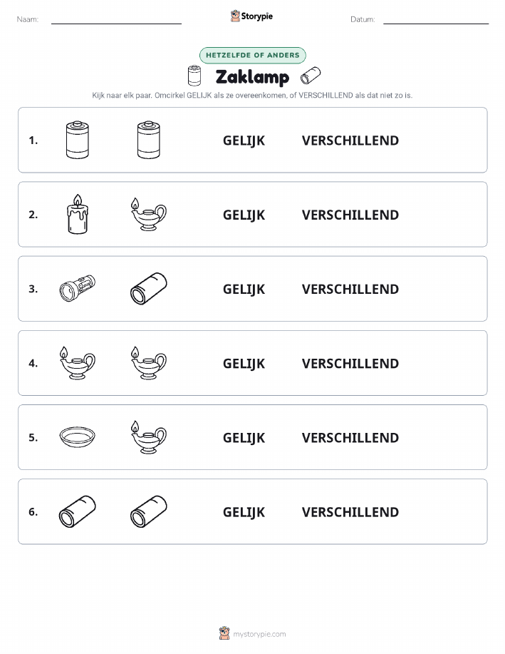 Zelfde of Verschillend