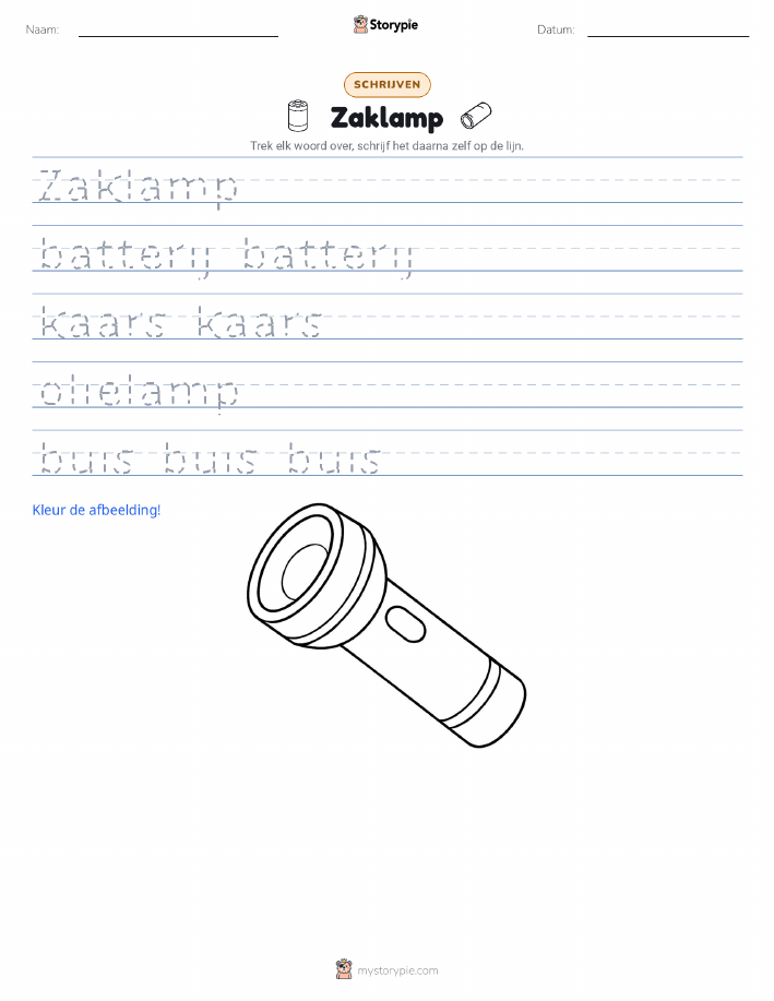 Schrijf Oefening